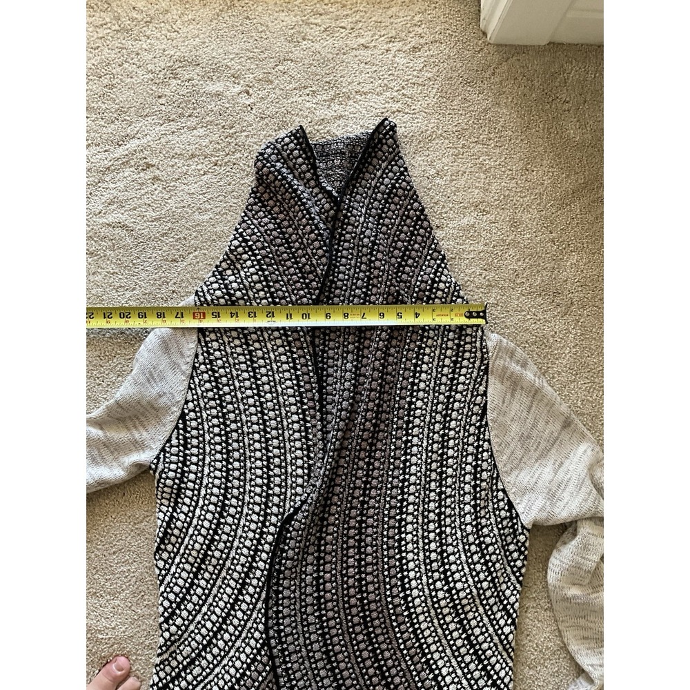 Sweater Vest Open Front Knit‎ Cardigan Draped Collar Sleeveless Layering Petite - Picture 6 of 7